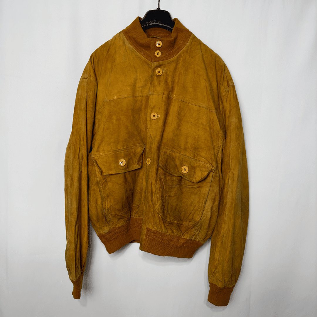 Vintage FREY Genuine Leather Jacket Large - Funkify