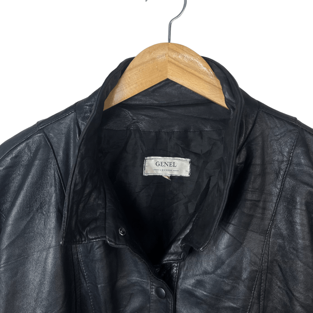 Vintage Genel London Genuine Leather Jacket XL - Funkify