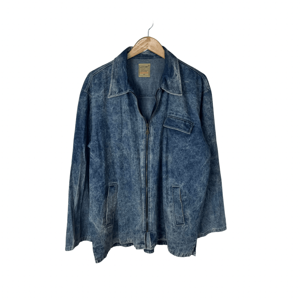 Vintage Gentry Acid Wash Denim Jacket 2XL - Funkify