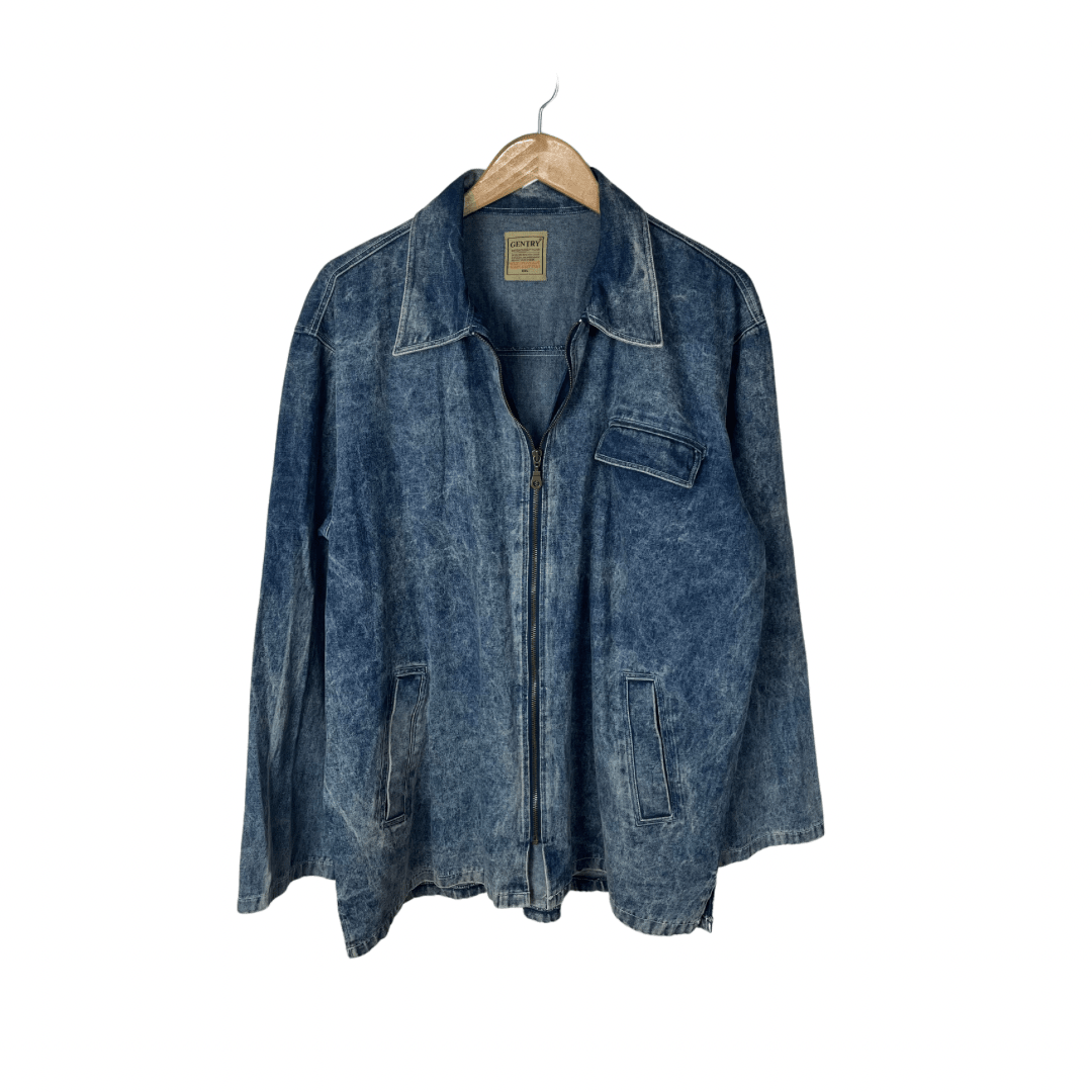 Vintage Gentry Acid Wash Denim Jacket 2XL - Funkify