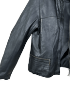 Vintage Genuine Leather Biker Jacket - Small - Funkify