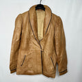 Vintage Genuine Leather Blazer Women's Large - Funkify