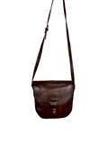 Vintage Genuine Leather Brown Crossbody Bag - Funkify