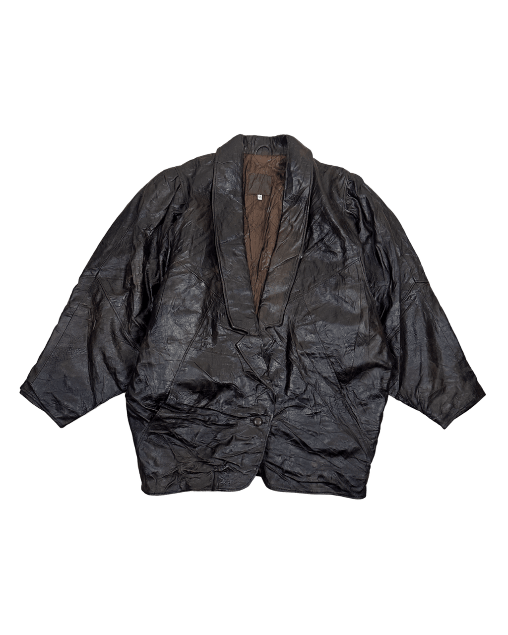 Vintage Genuine Leather Brown Jacket - Funkify