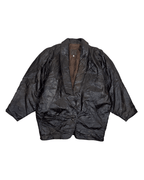 Vintage Genuine Leather Brown Jacket - Funkify