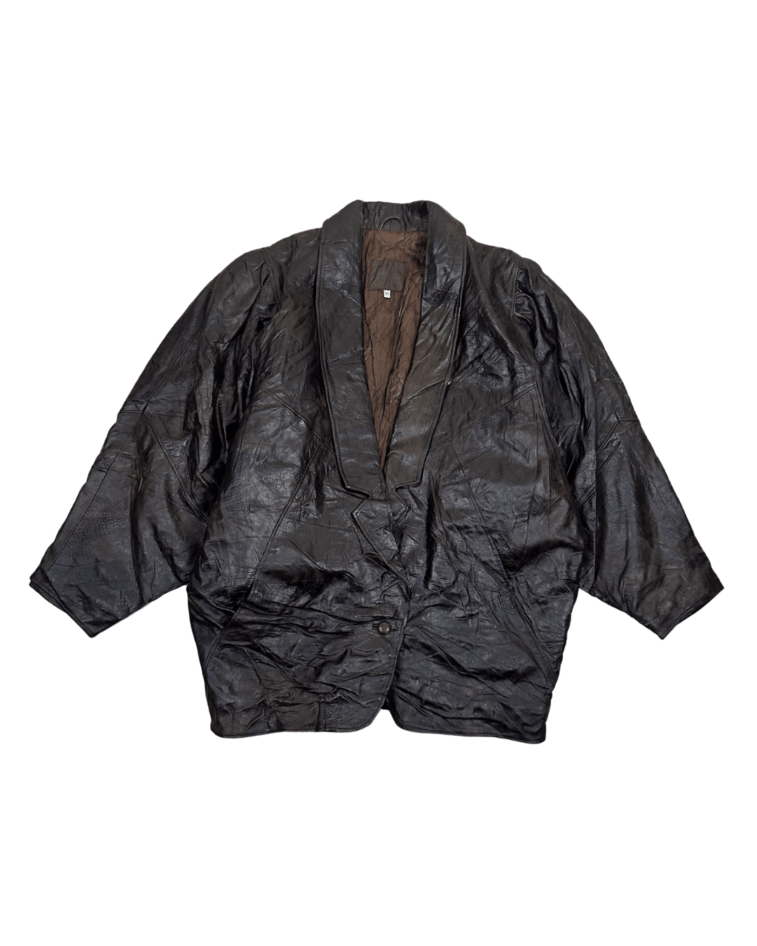 Vintage Genuine Leather Brown Jacket - Funkify