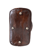 Vintage Genuine Leather Bucket Shoulder Bag - Funkify