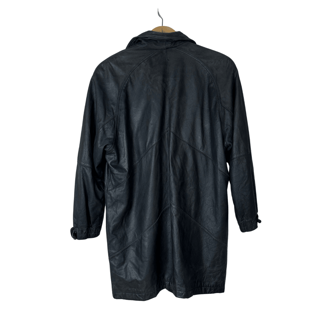 Vintage Genuine Leather Coat Large - Funkify