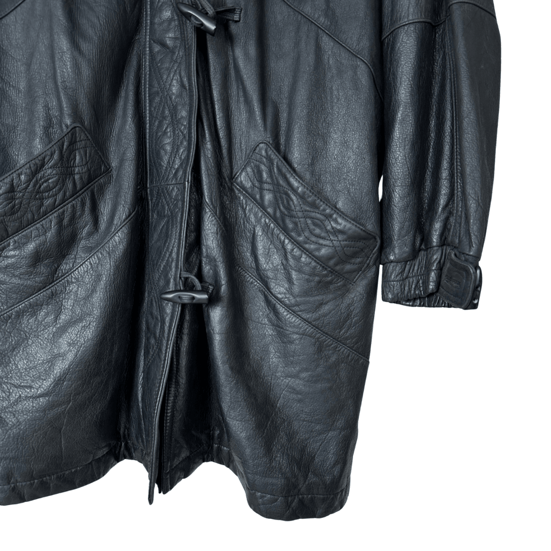 Vintage Genuine Leather Coat Large - Funkify