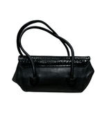 Vintage Genuine Leather Croc - Detail Baguette Bag - Funkify