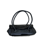 Vintage Genuine Leather Croc - Detail Baguette Bag - Funkify