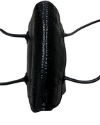 Vintage Genuine Leather Croc - Detail Baguette Bag - Funkify