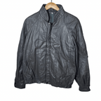 Vintage Genuine Leather Gray Jacket Medium - Funkify