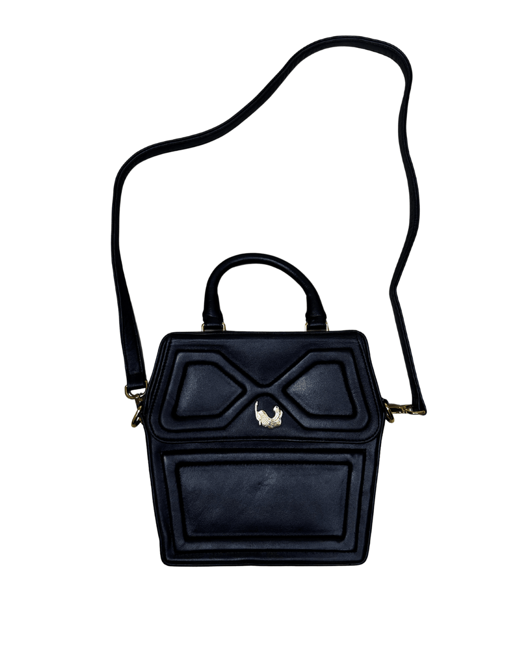 Vintage Genuine Leather Handbag with Removable Crossbody Strap - Funkify