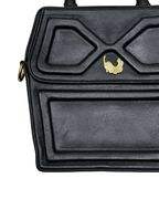 Vintage Genuine Leather Handbag with Removable Crossbody Strap - Funkify