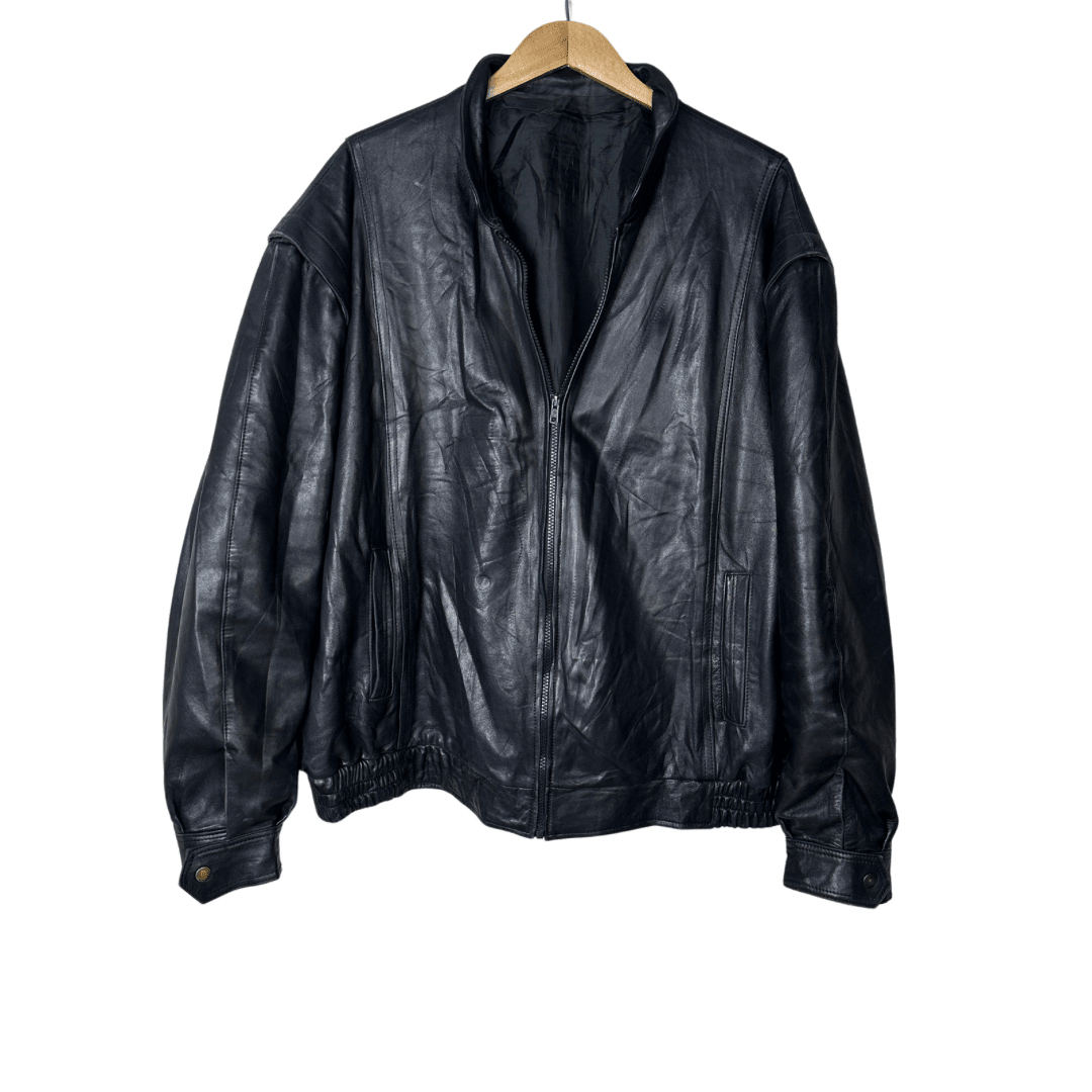 Vintage Genuine Leather Jacket 2XL - Funkify