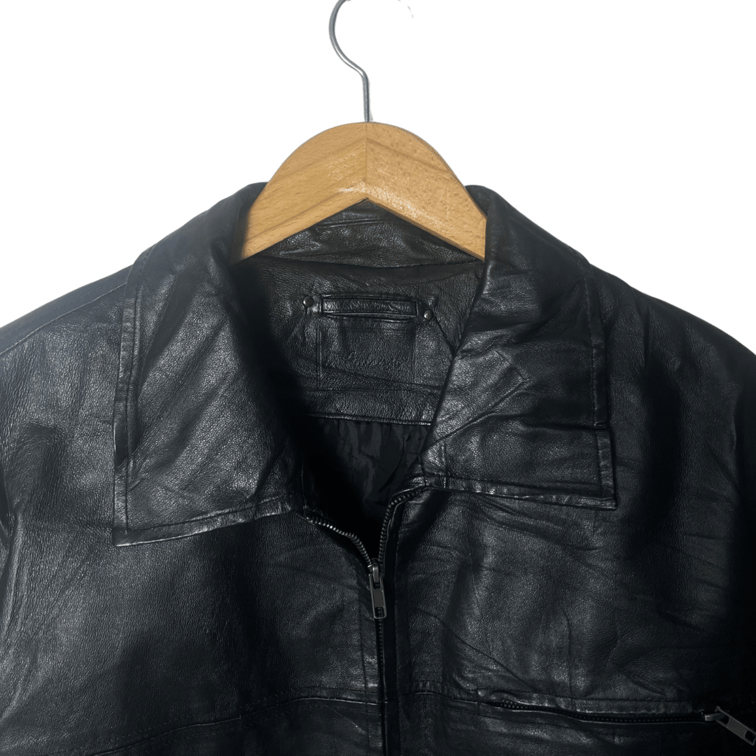 Vintage Genuine Leather Jacket 2XL - Funkify
