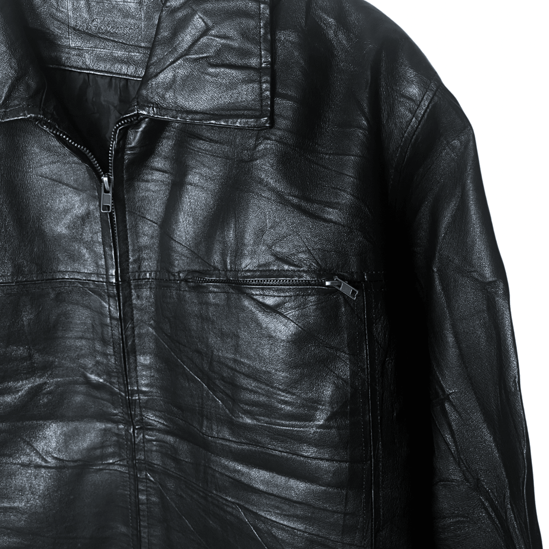 Vintage Genuine Leather Jacket 2XL - Funkify