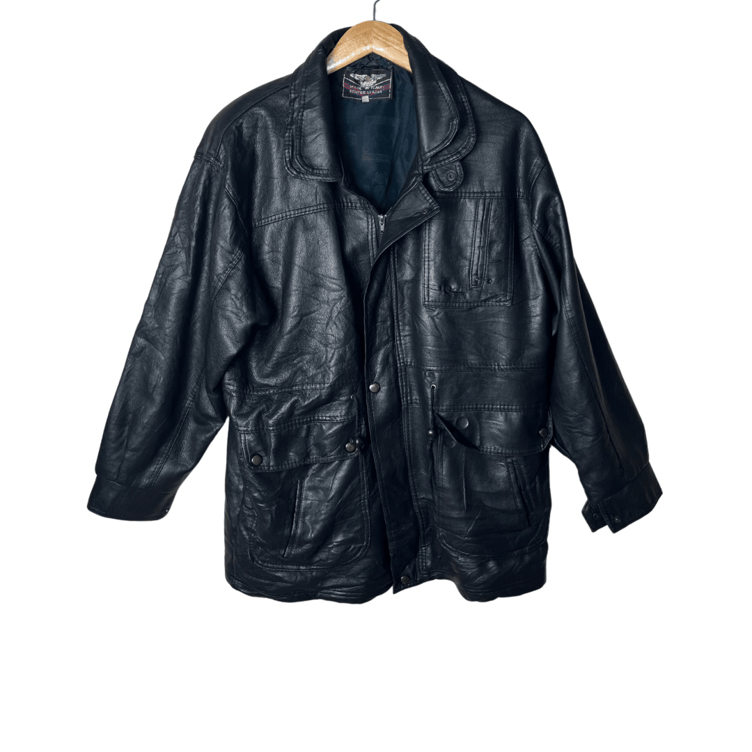 Vintage Genuine Leather Jacket Large - Funkify