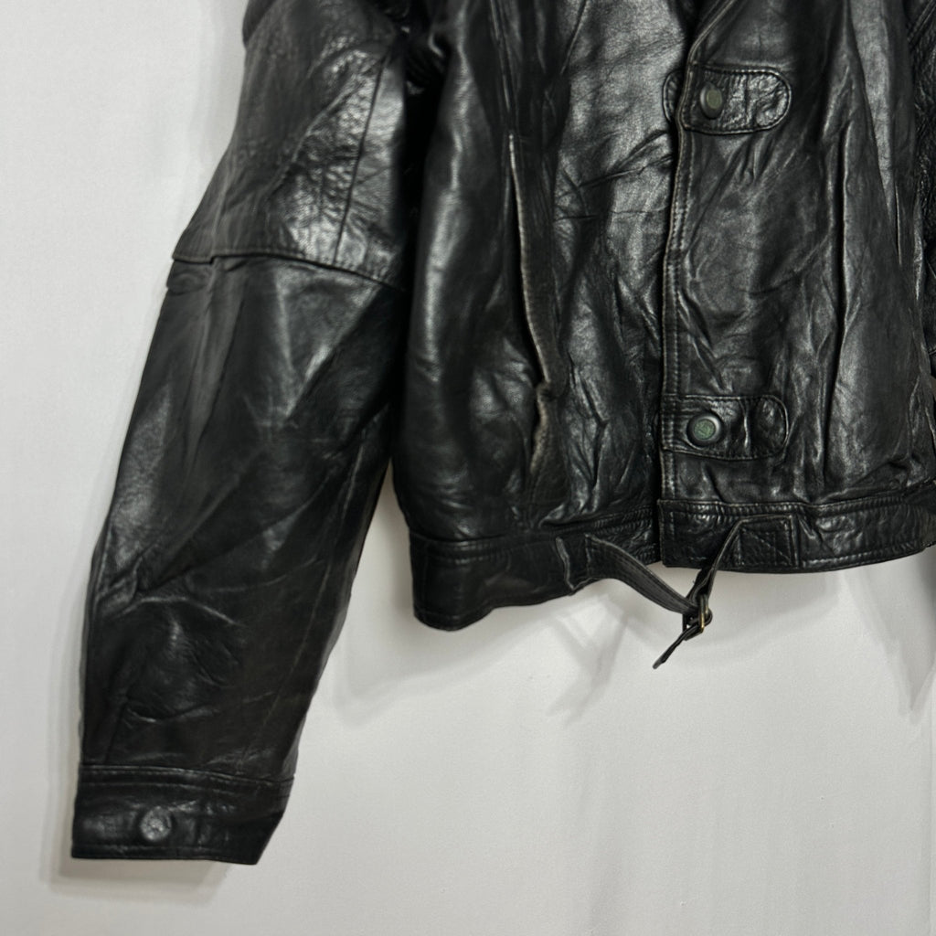 Vintage Genuine Leather Jacket Large - Funkify