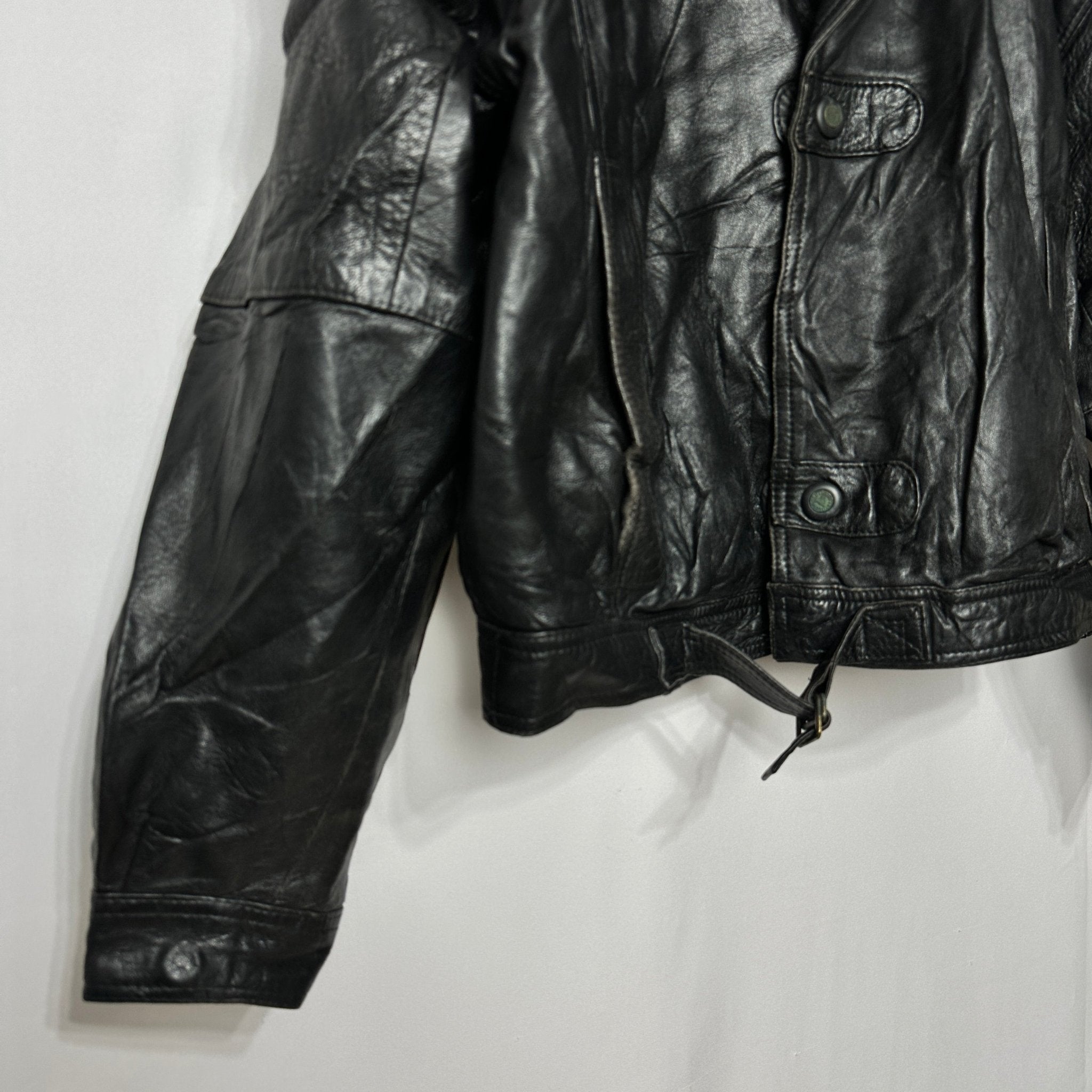 Vintage Genuine Leather Jacket Large - Funkify