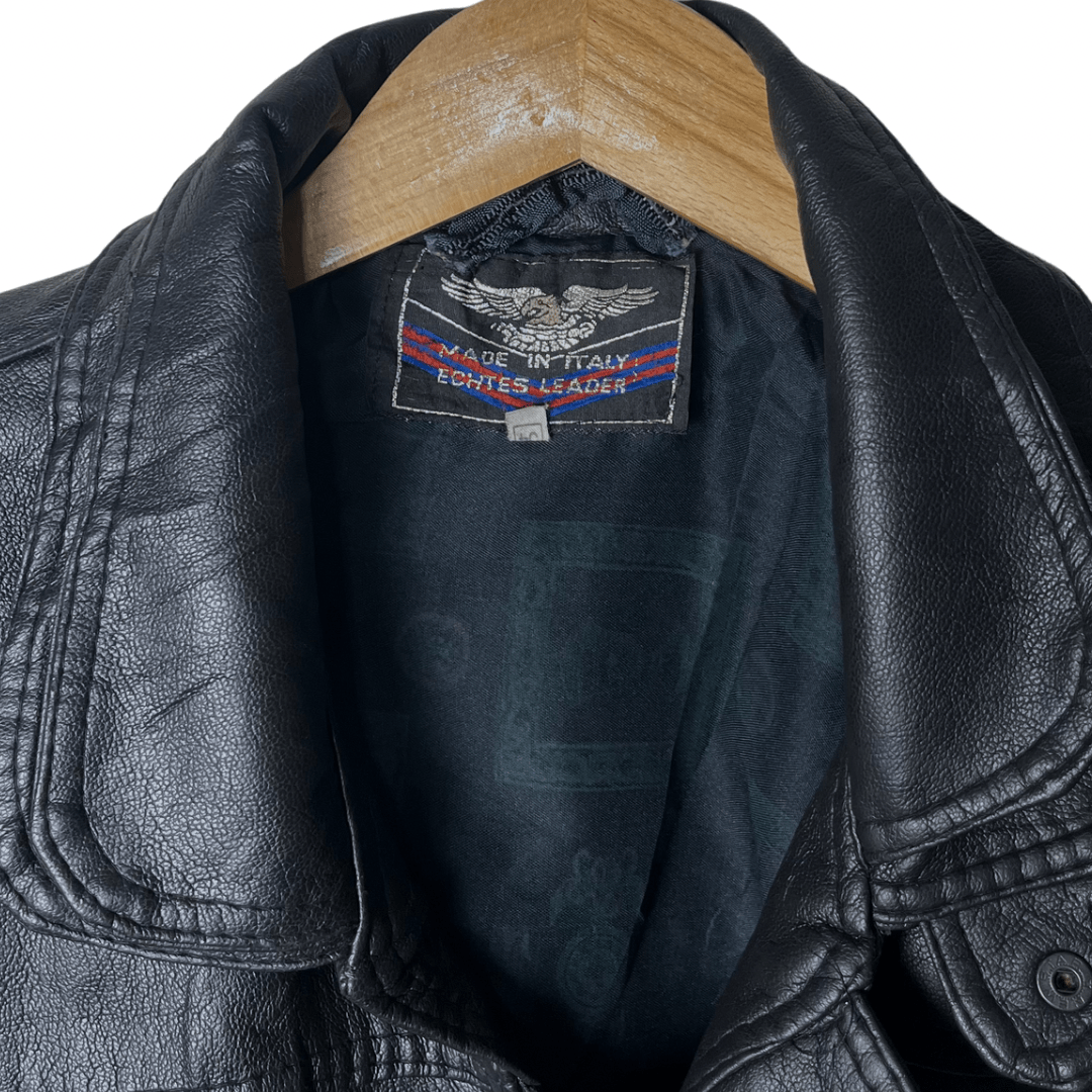 Vintage Genuine Leather Jacket Large - Funkify