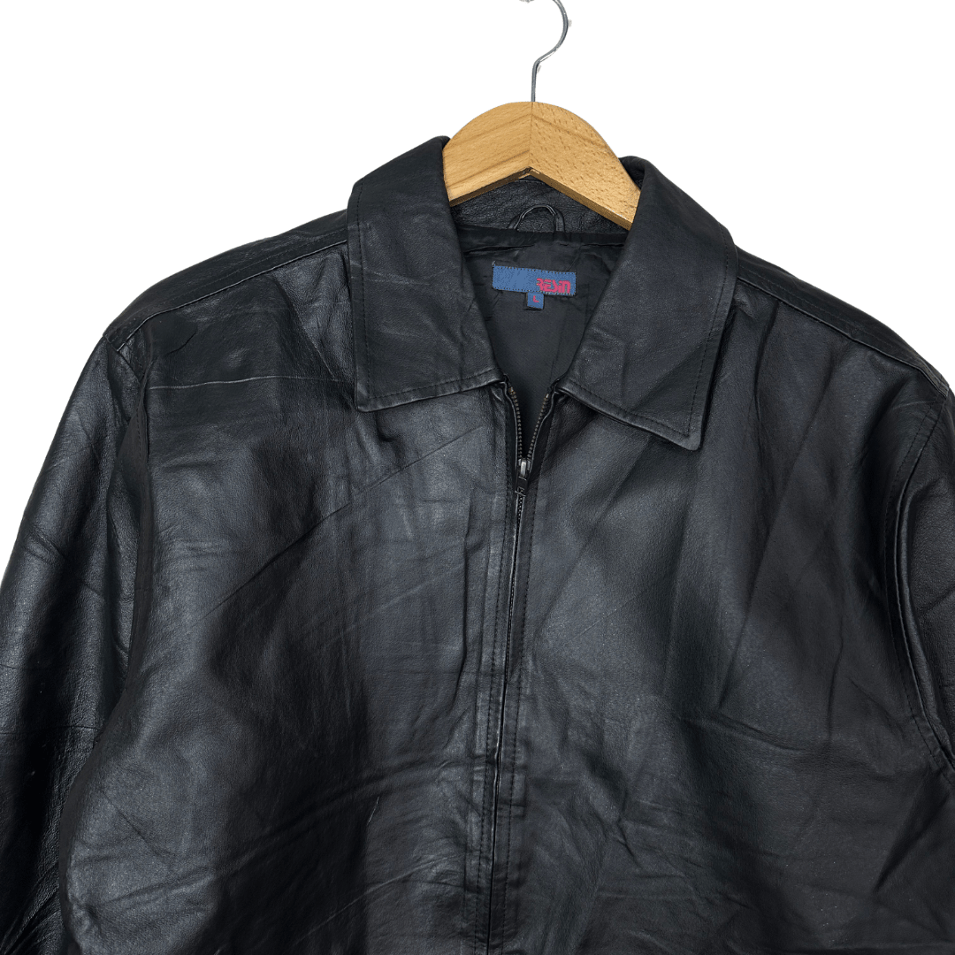 Vintage Genuine Leather Jacket Large - Funkify