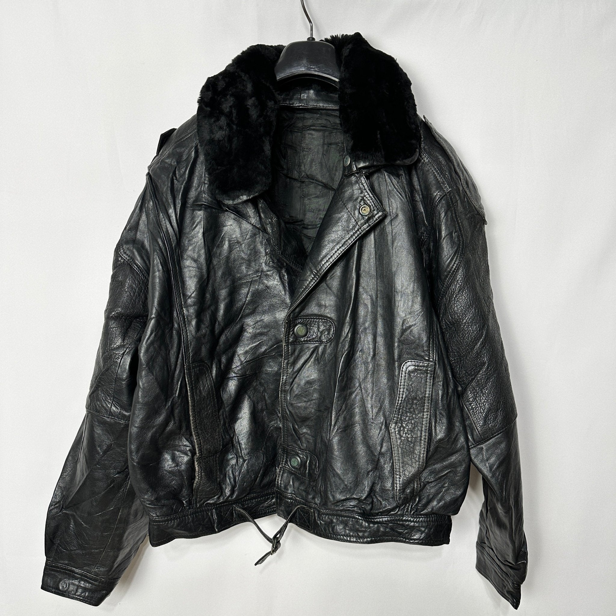 Vintage Genuine Leather Jacket Large - Funkify