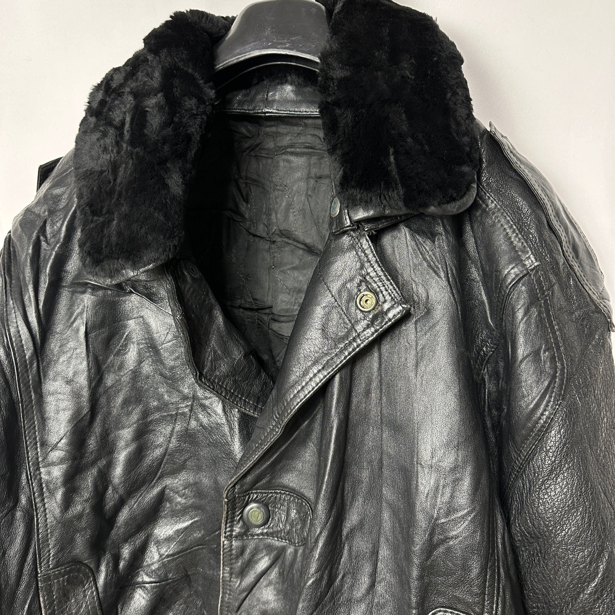 Vintage Genuine Leather Jacket Large - Funkify