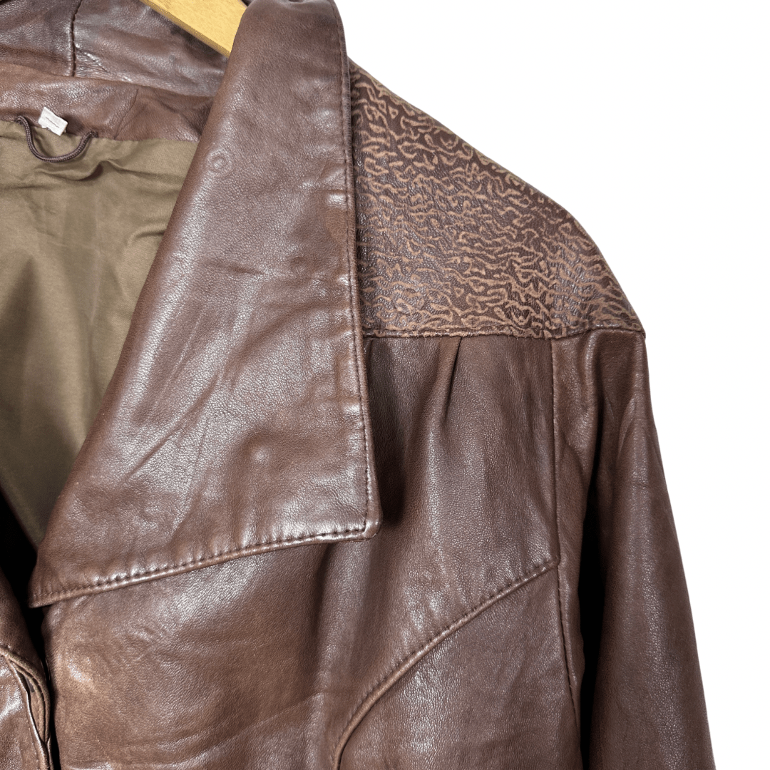 Vintage Genuine Leather Jacket Medium - Funkify