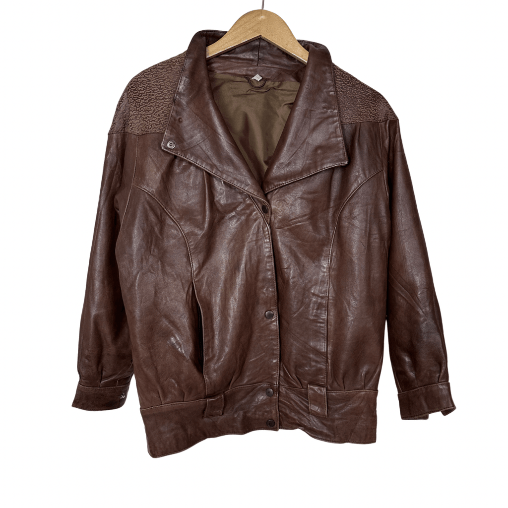 Vintage Genuine Leather Jacket Medium - Funkify