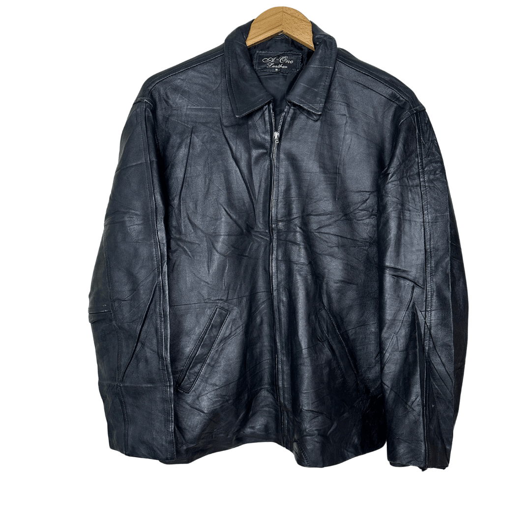 Vintage Genuine Leather Jacket Medium - Funkify