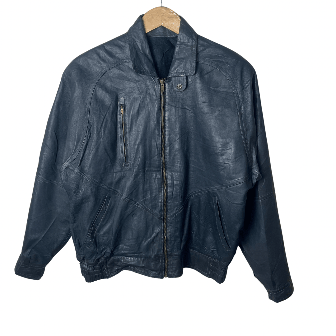 Vintage Genuine Leather Jacket Medium - Funkify