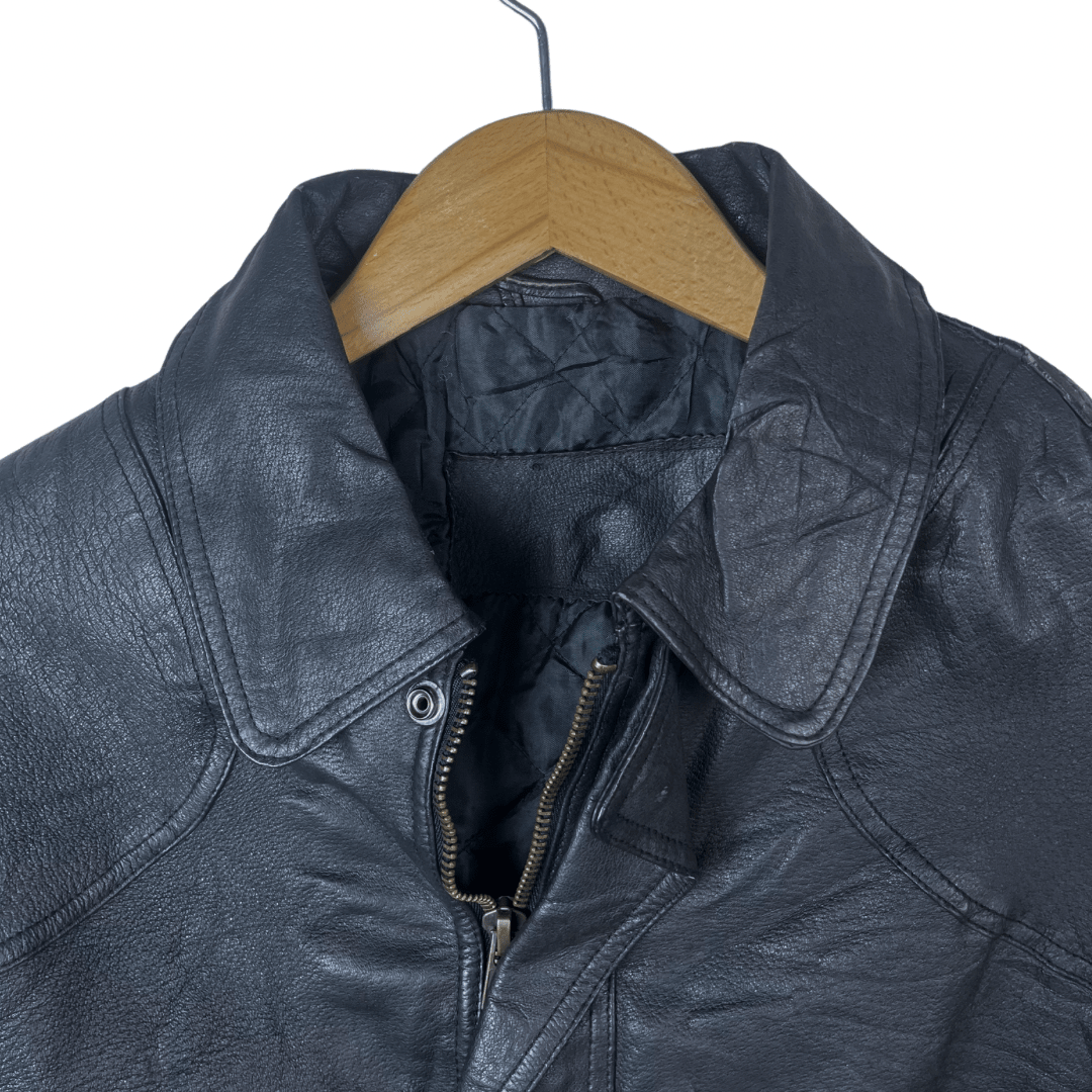 Vintage Genuine Leather Jacket Medium - Funkify