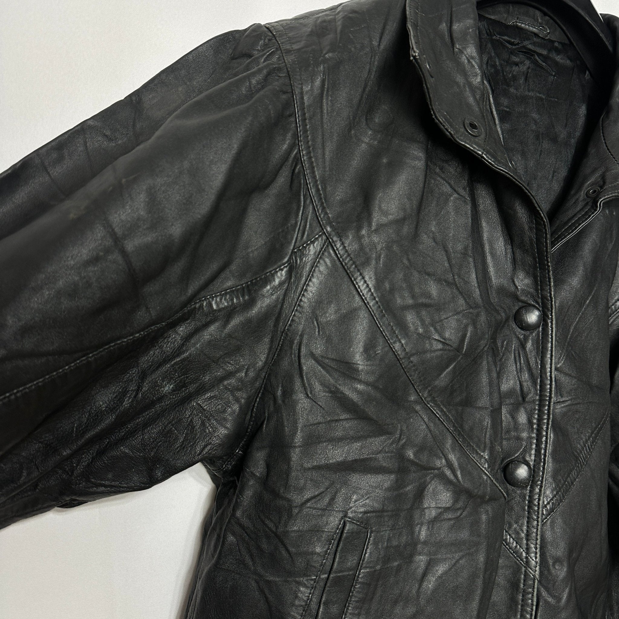 Vintage Genuine Leather Jacket Small/ Medium - Funkify