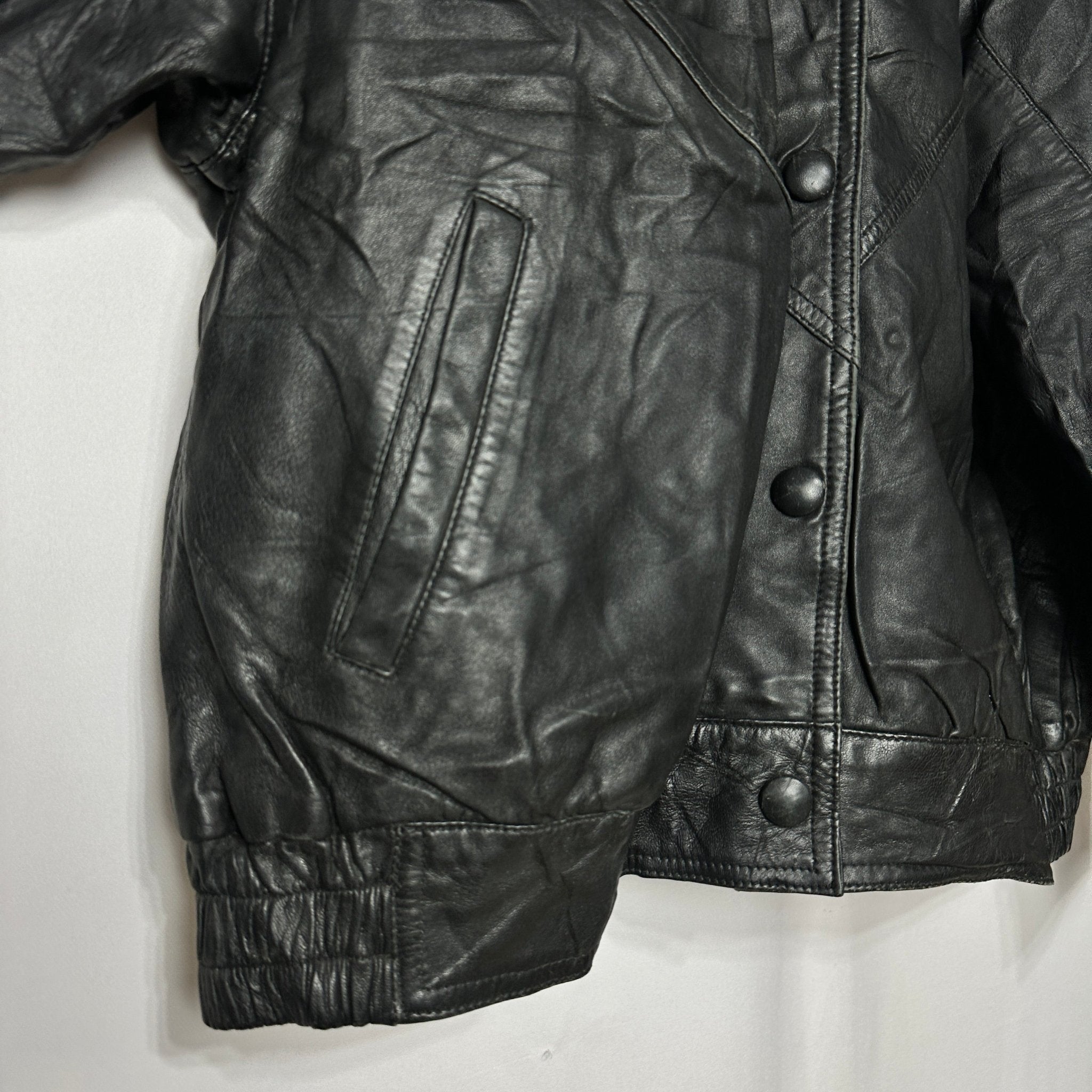 Vintage Genuine Leather Jacket Small/ Medium - Funkify