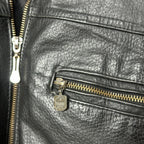 Vintage Genuine Leather Jacket with Removable Lining XL - Funkify