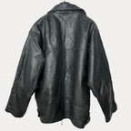 Vintage Genuine Leather Jacket with Removable Lining XL - Funkify