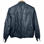Vintage Genuine Leather Jacket with Removable Sleeves Large - Funkify