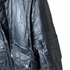 Vintage Genuine Leather Jacket with Removable Sleeves Large - Funkify