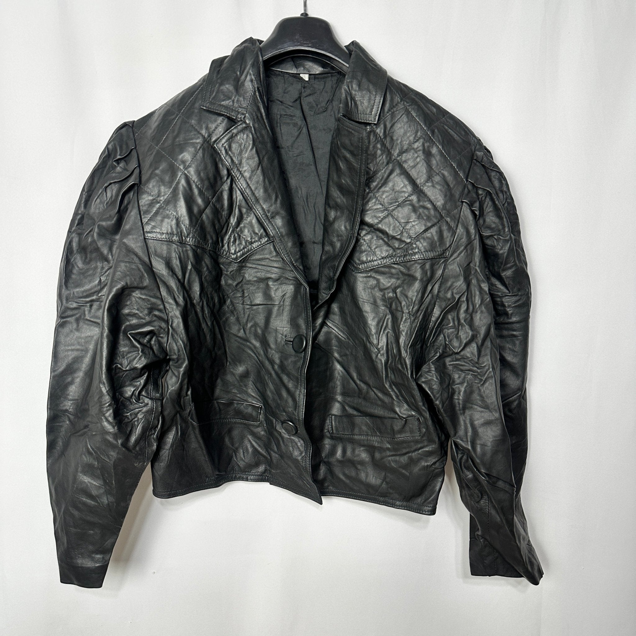 Vintage Genuine Leather Jacket Women's Large - Funkify