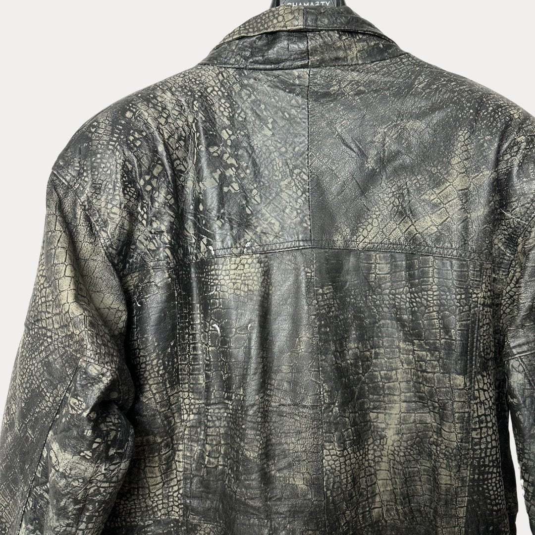 Vintage Genuine Leather Jacket XL - Funkify