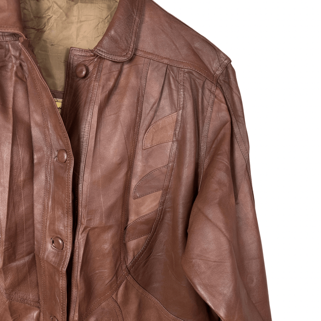 Vintage Genuine Leather Jacket XL - Funkify