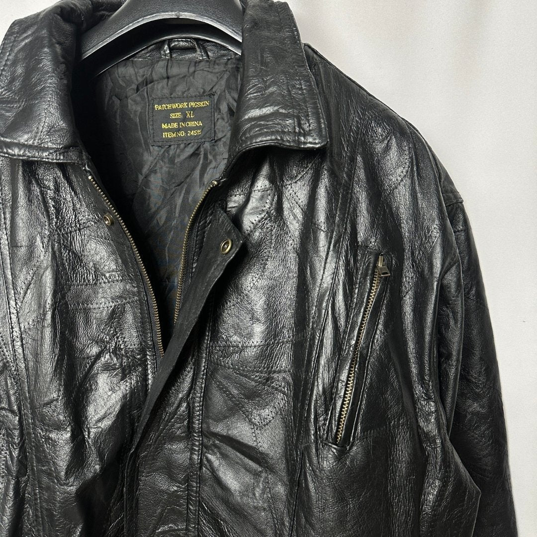 Vintage Genuine Leather Jacket XL - Funkify