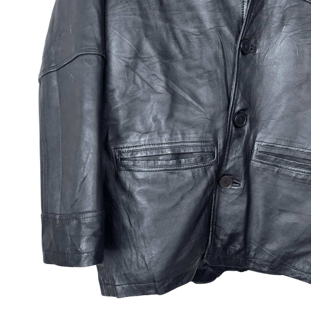 Vintage Genuine Leather Jacket XL - Funkify