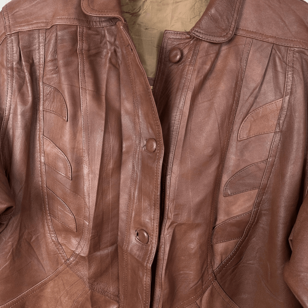 Vintage Genuine Leather Jacket XL - Funkify