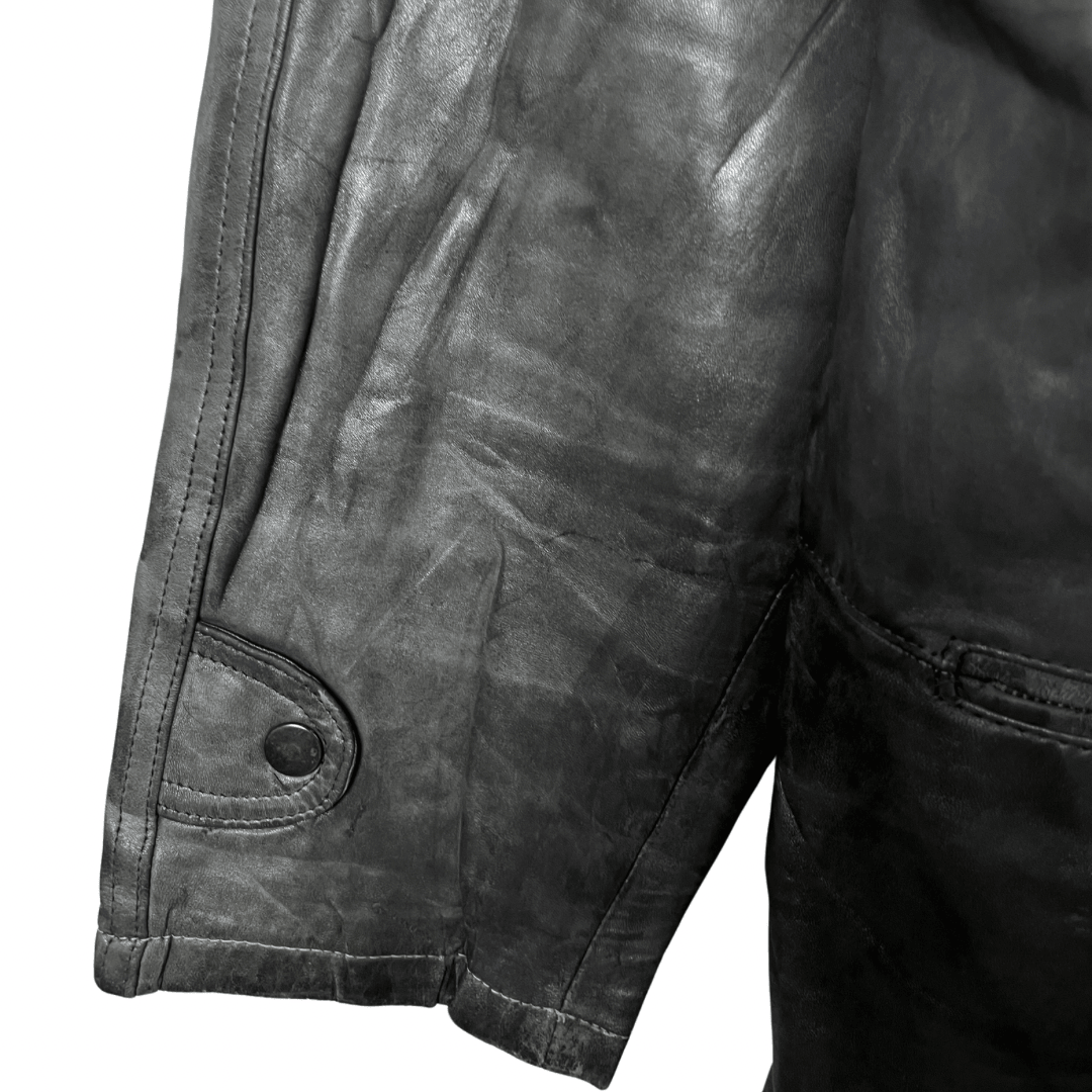 Vintage Genuine Leather Jacket XL - Funkify