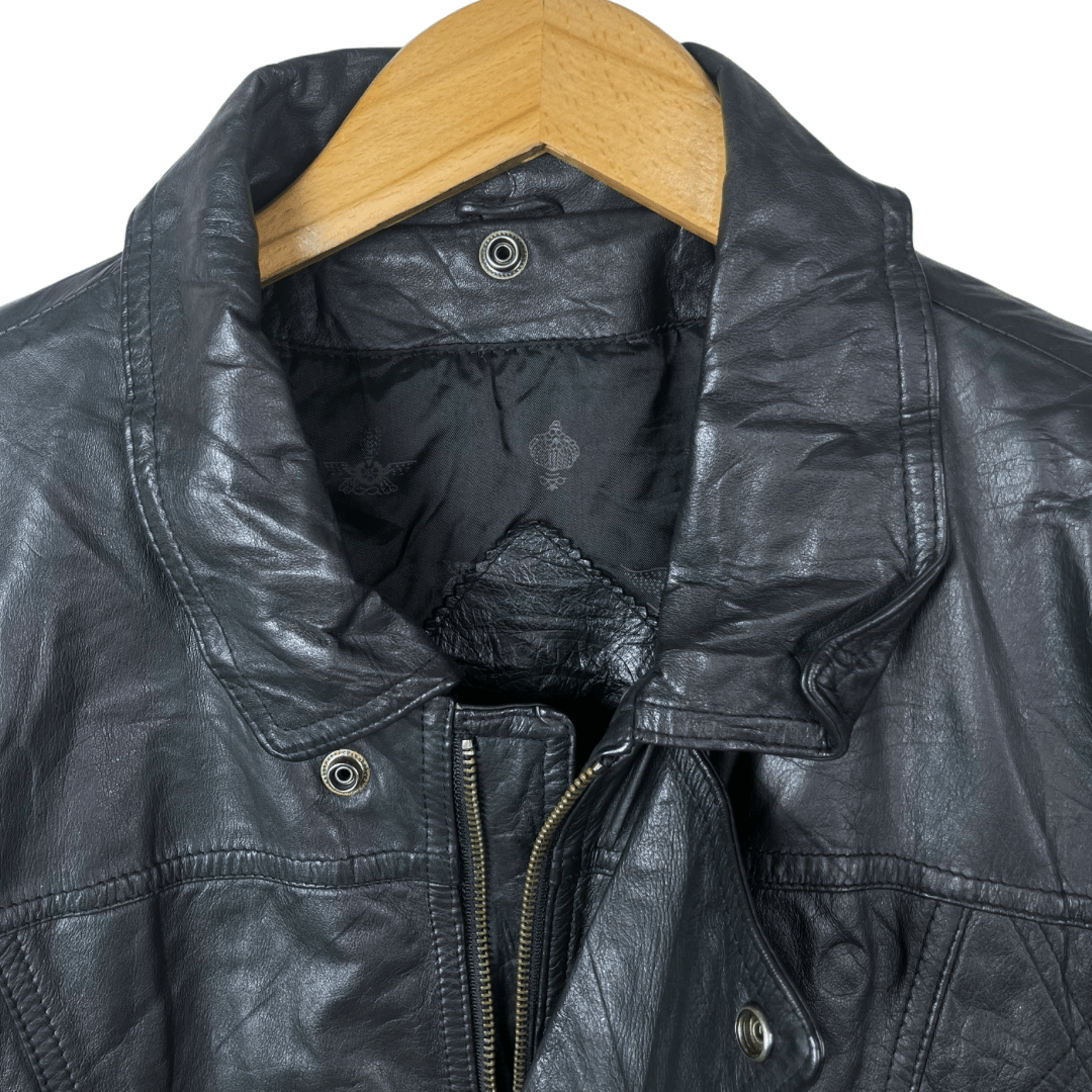 Vintage Genuine Leather Jacket XL - Funkify