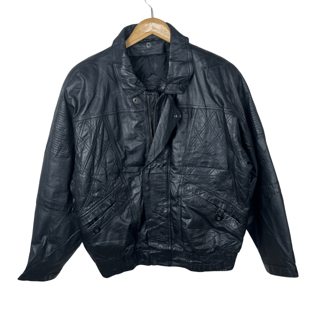 Vintage Genuine Leather Jacket XL - Funkify