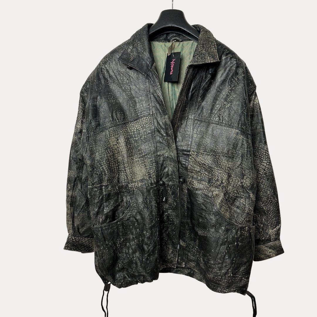 Vintage Genuine Leather Jacket XL - Funkify